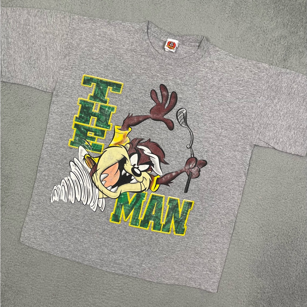 Vintage 90s Taz Tasmanian Devil Golfing T-Shirt